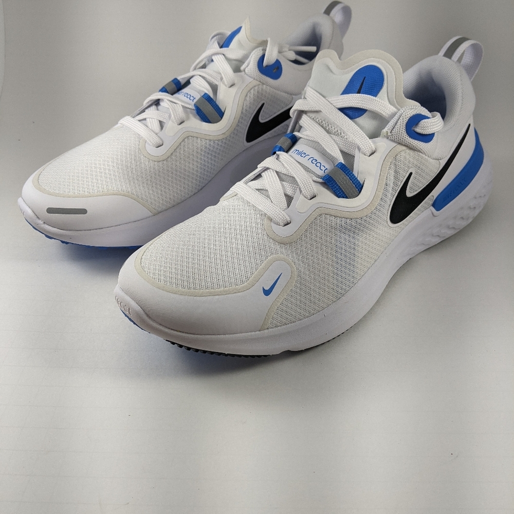 Nike React Miler Running Shoe Mens 7.5 - wht/blue